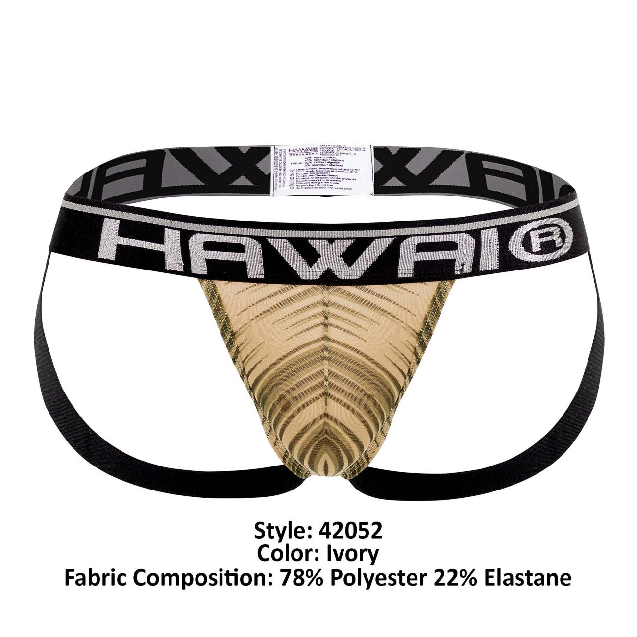 HAWAI 42052 Beige Athletic Jockstrap Farbe Elfenbein