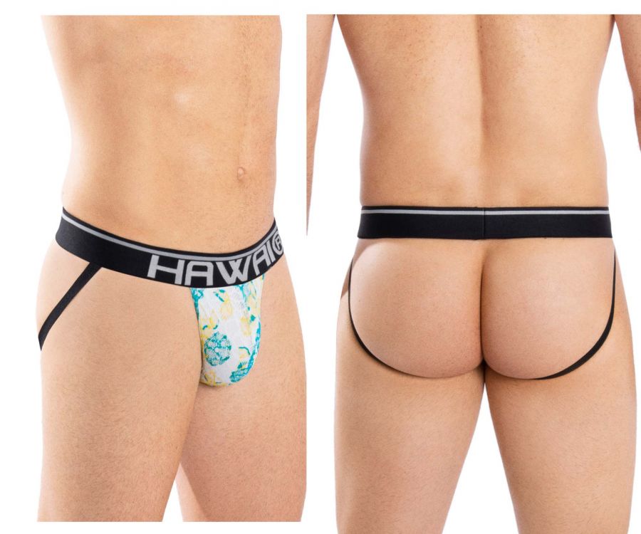 HAWAI 42052 Flowers Athletic Jockstrap Farbe Türkis