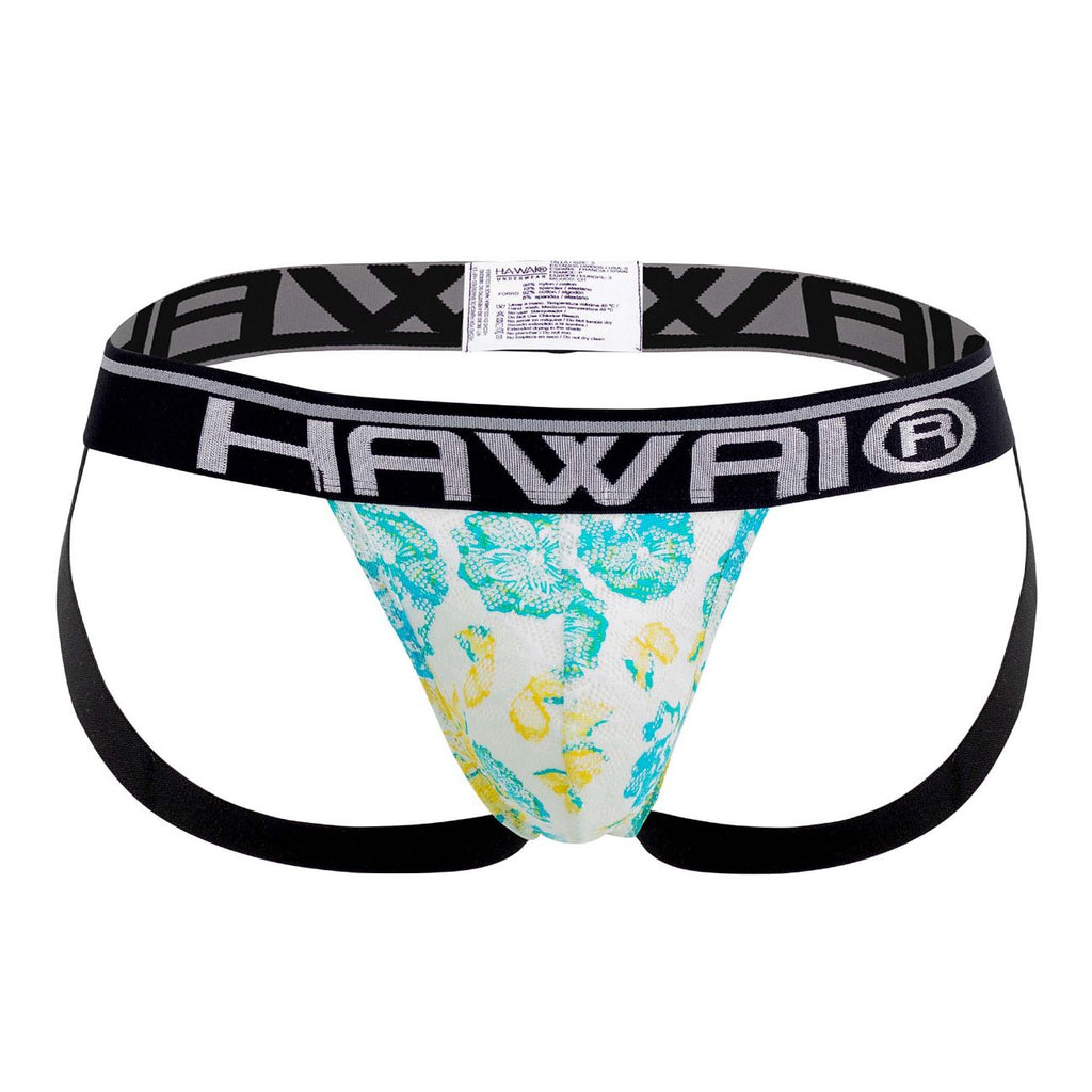 HAWAI 42052 Flowers Athletic Jockstrap Farbe Türkis