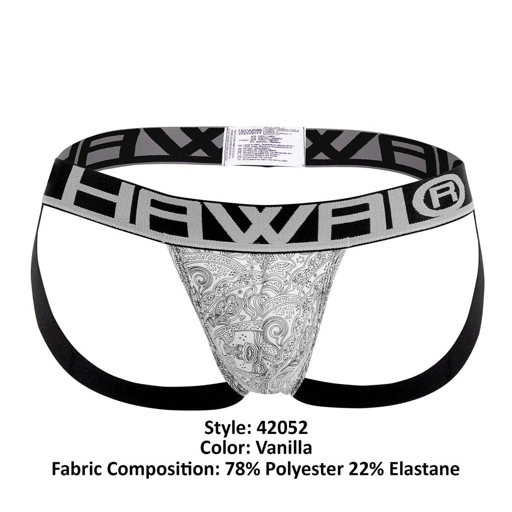 HAWAI 42052 Illustration Athletic Jockstrap Farbe Vanille