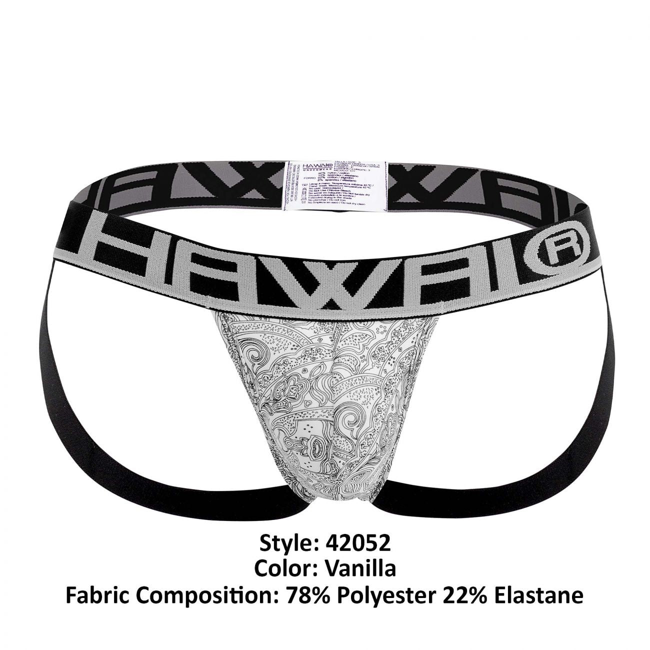 HAWAI 42052 Illustration Athletic Jockstrap Farbe Vanille