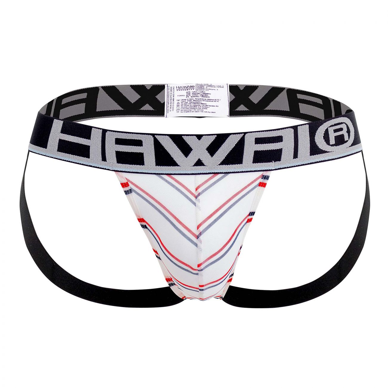 HAWAI 42052 Lines Athletic Jockstrap Farbe Weiß