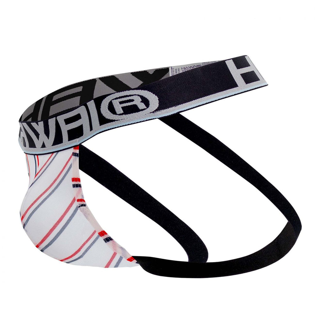 HAWAI 42052 Lines Athletic Jockstrap Farbe Weiß
