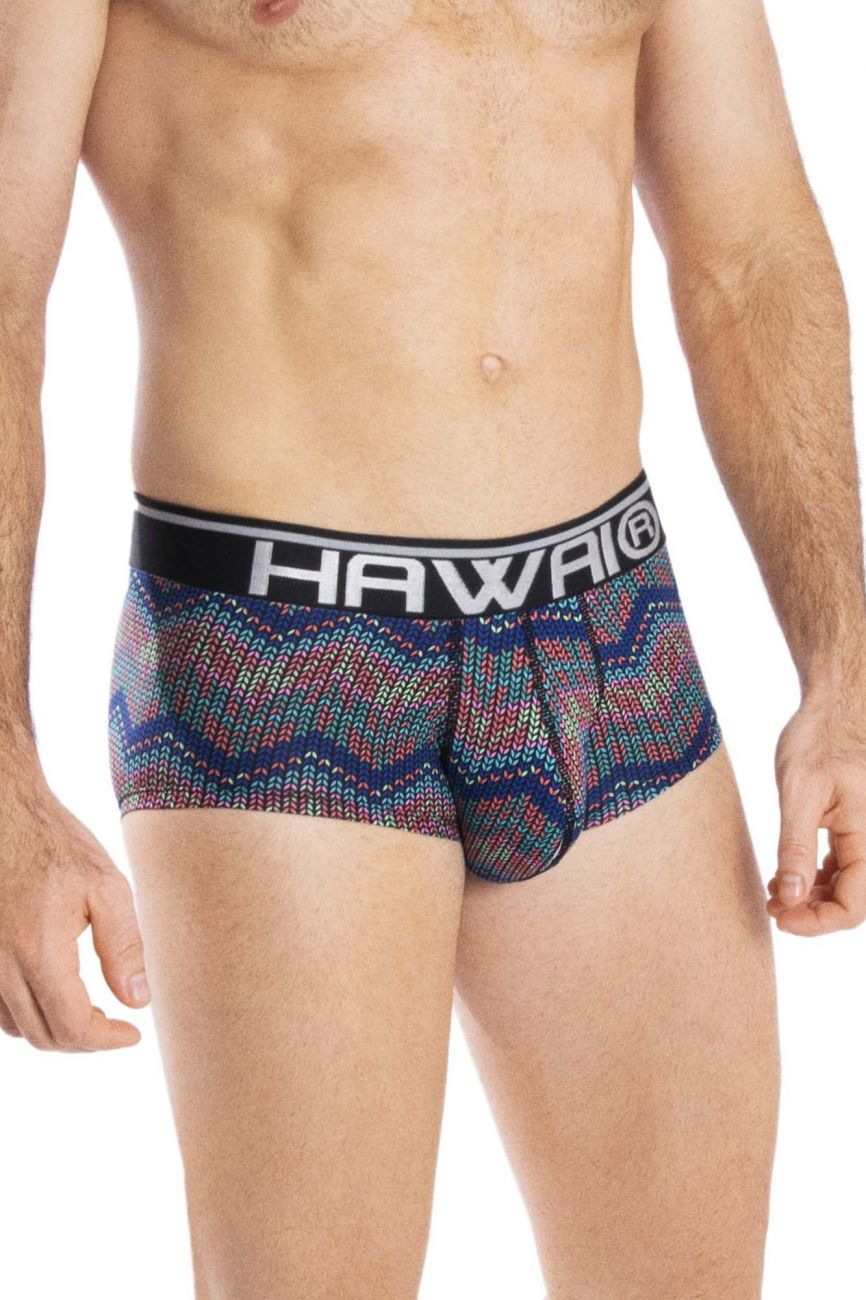 HAWAI 42053 Bunte Mini-Badehose Farbe Blau