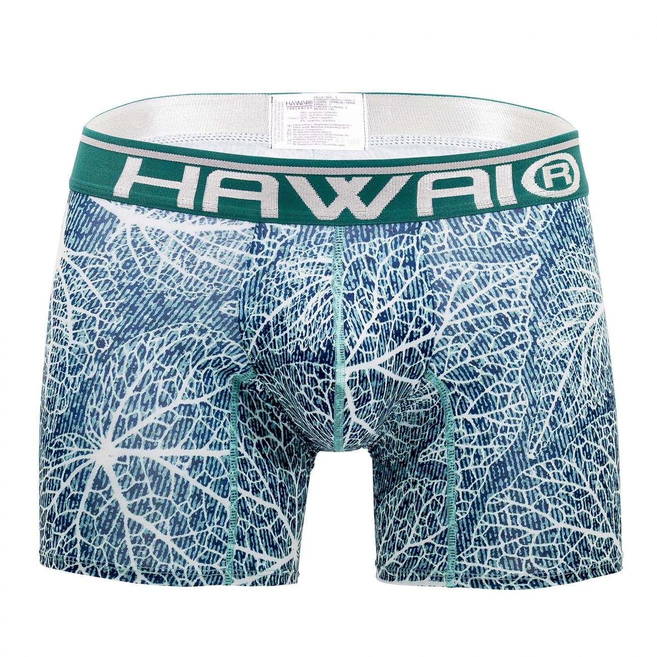 HAWAI 42104 Bedruckte Boxershorts Farbe Grün
