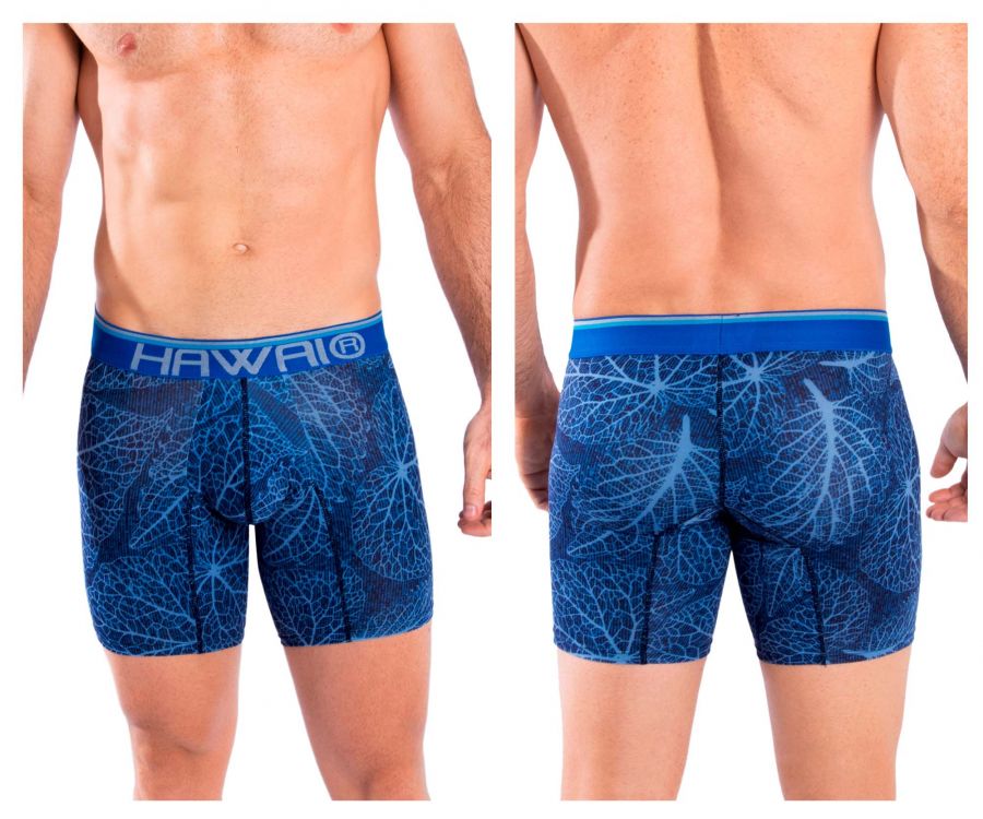 HAWAI 42104 Bedruckte Boxershorts Farbe Königsblau