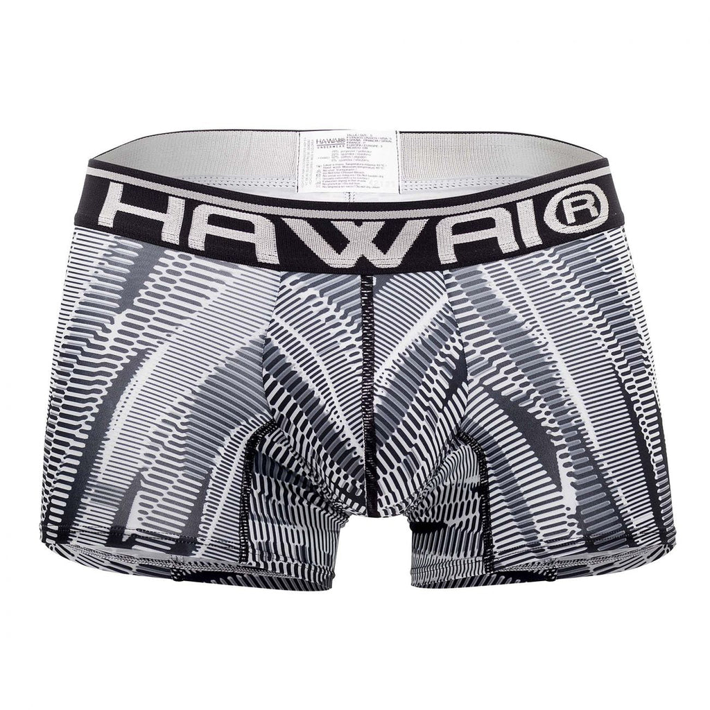 HAWAI 42121 Bedruckte Sport-Badehose, Farbe Schwarz
