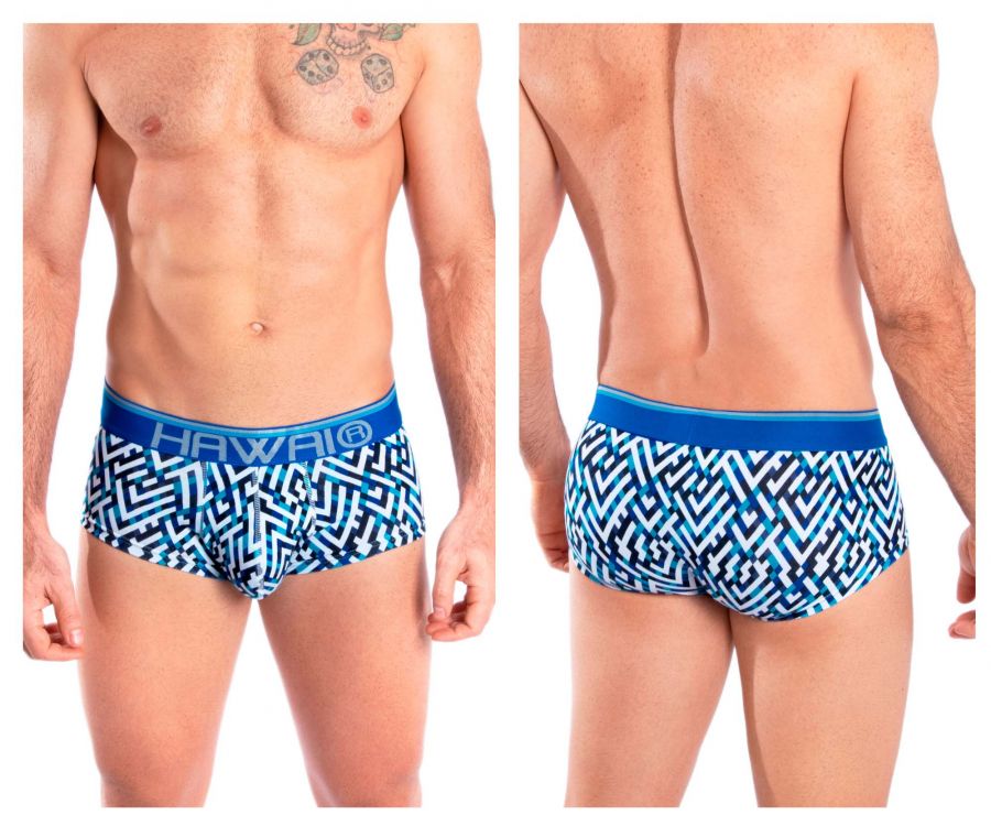 HAWAI 42135 Geometrische Mini-Badehose, Farbe Königsblau