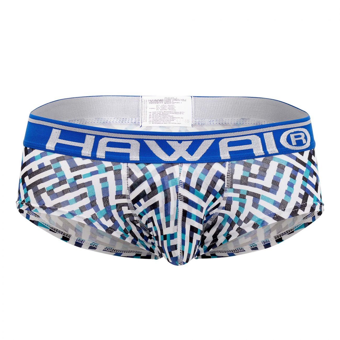 HAWAI 42135 Geometrische Mini-Badehose, Farbe Königsblau