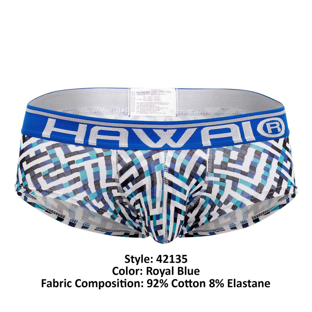 HAWAI 42135 Geometrische Mini-Badehose, Farbe Königsblau