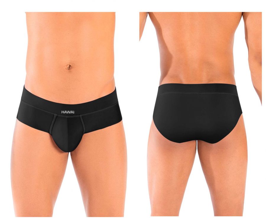 HAWAI 42141 Solide Hüftslips Farbe Schwarz