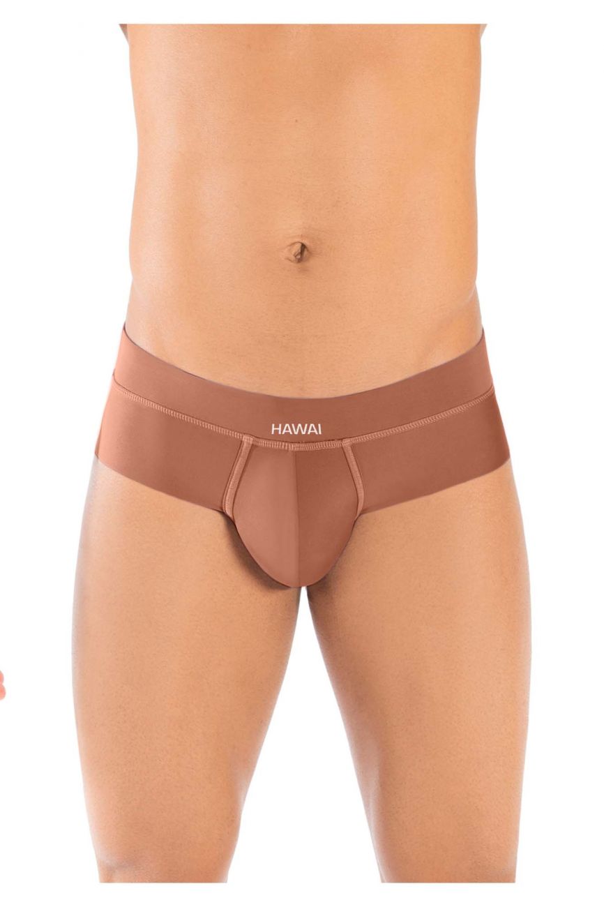 HAWAI 42141 Solide Hüftslips Farbe Karamell