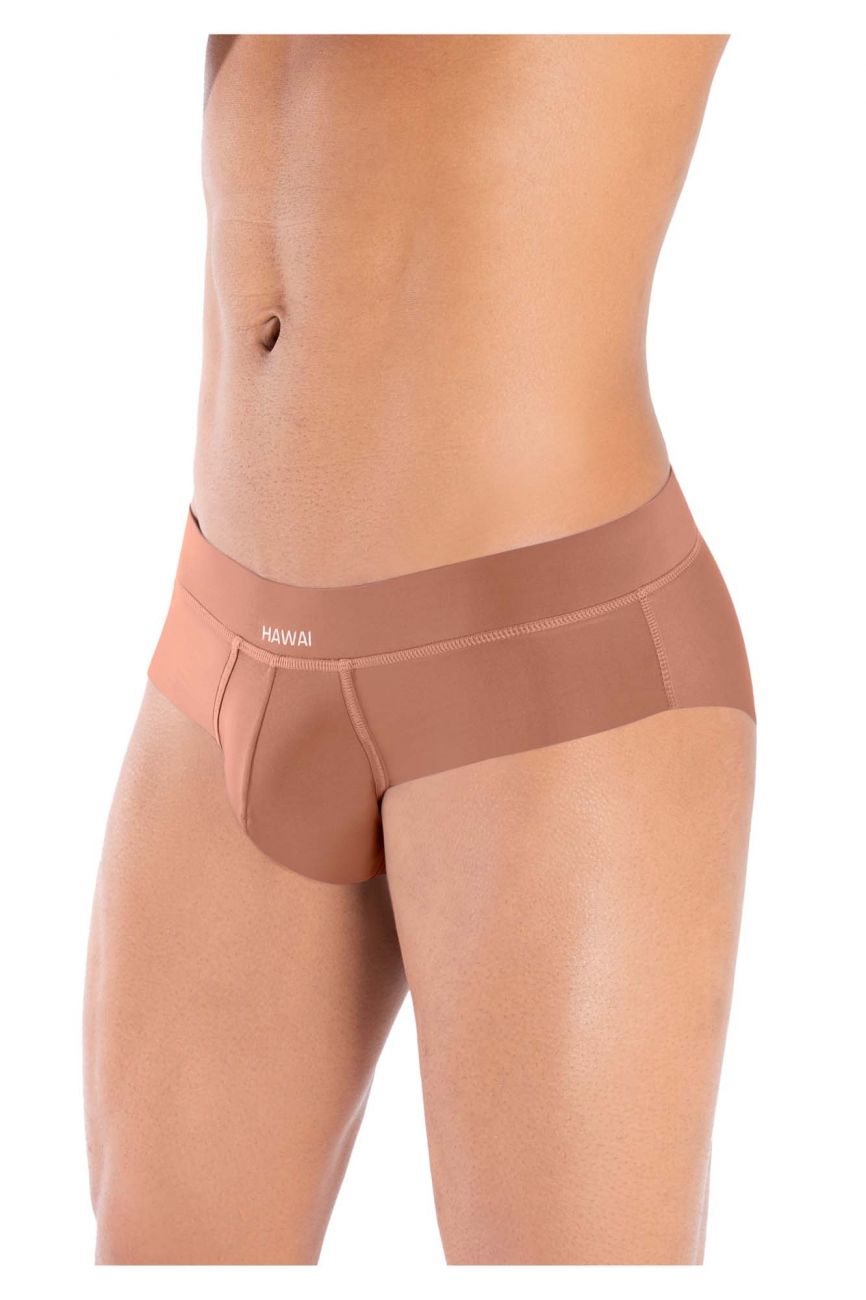 HAWAI 42141 Solide Hüftslips Farbe Karamell