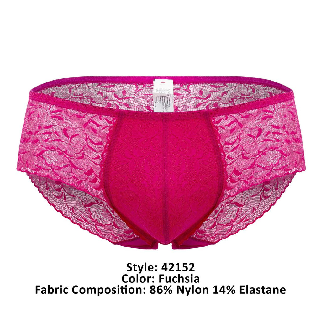 HAWAI 42152 Solid Lace Briefs Color Fuchsia - DealByEthan.gay loves HAWAI