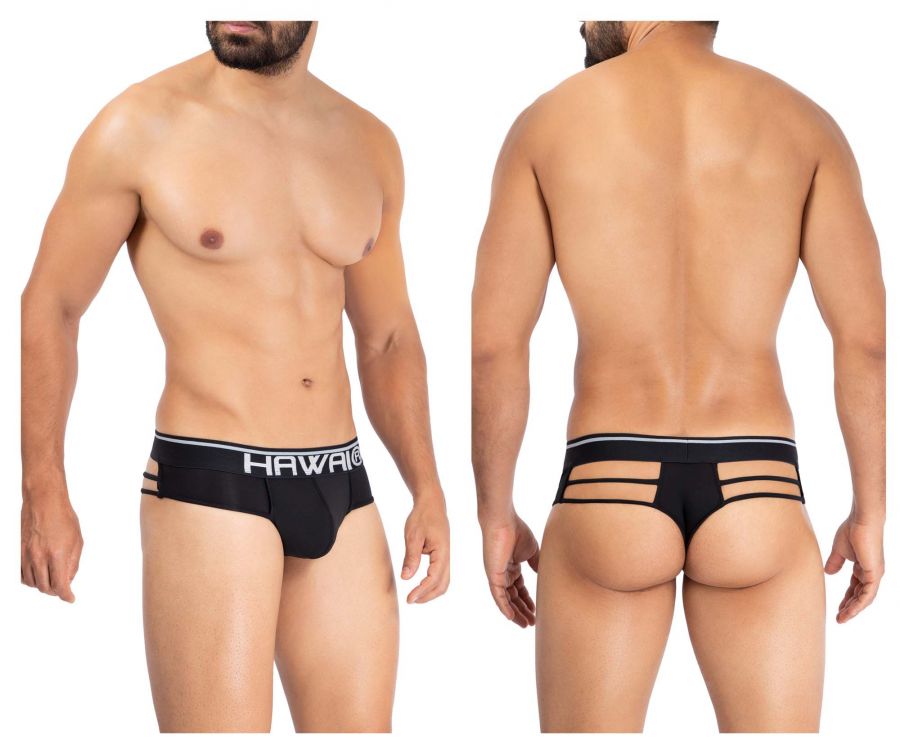 HAWAI 42154 Strings aus fester Mikrofaser, Farbe Schwarz