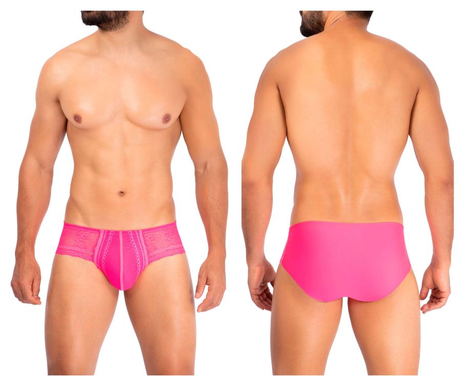 HAWAI 42156 Solid Lace Briefs Color Fuchsia - DealByEthan.gay loves HAWAI
