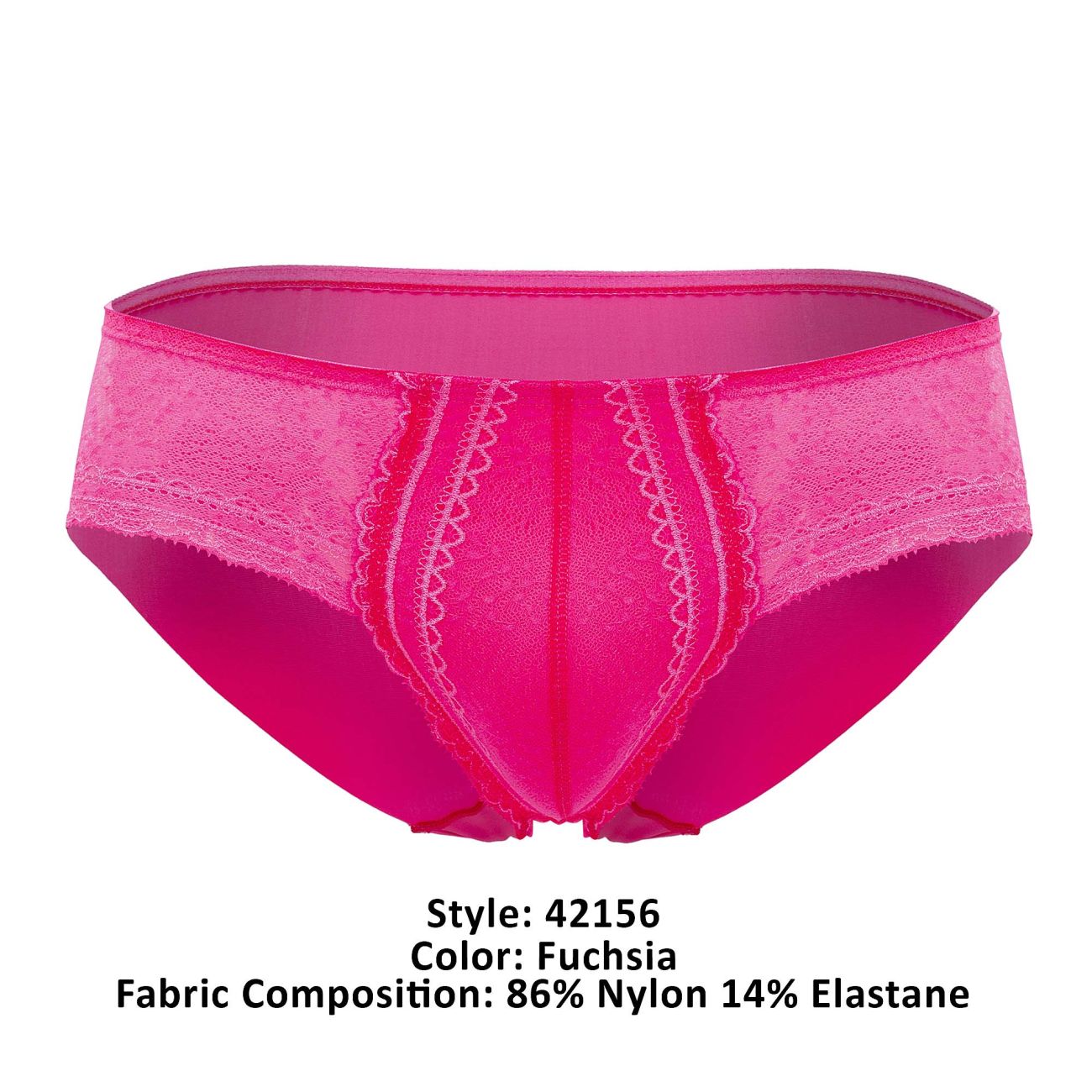 HAWAI 42156 Slip aus fester Spitze, Farbe Fuchsia