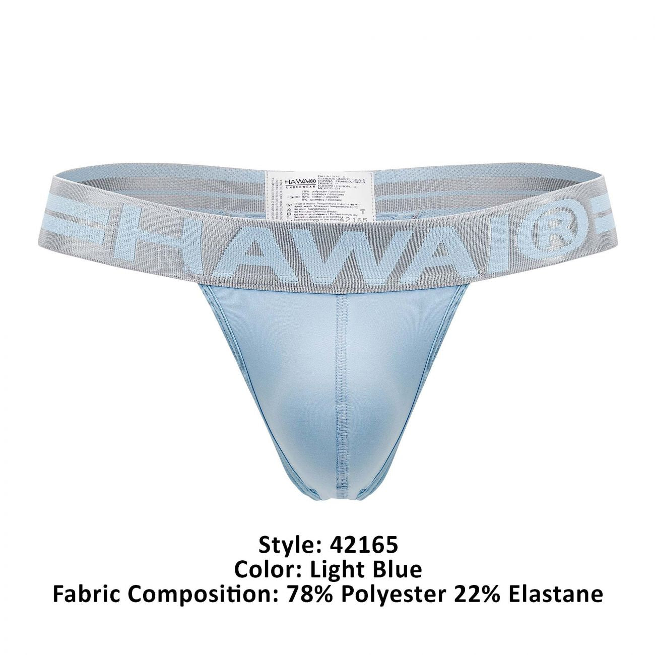 HAWAI 42165 Mikrofaser-Strings Farbe Hellblau