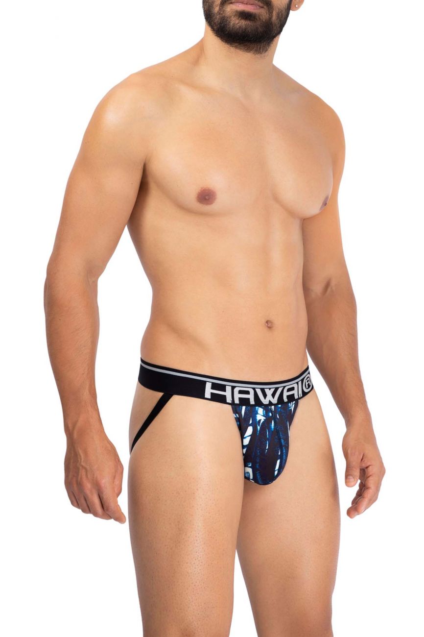 HAWAI 42167 Bedruckter Mikrofaser-Suspensorium Farbe Dunkelblau