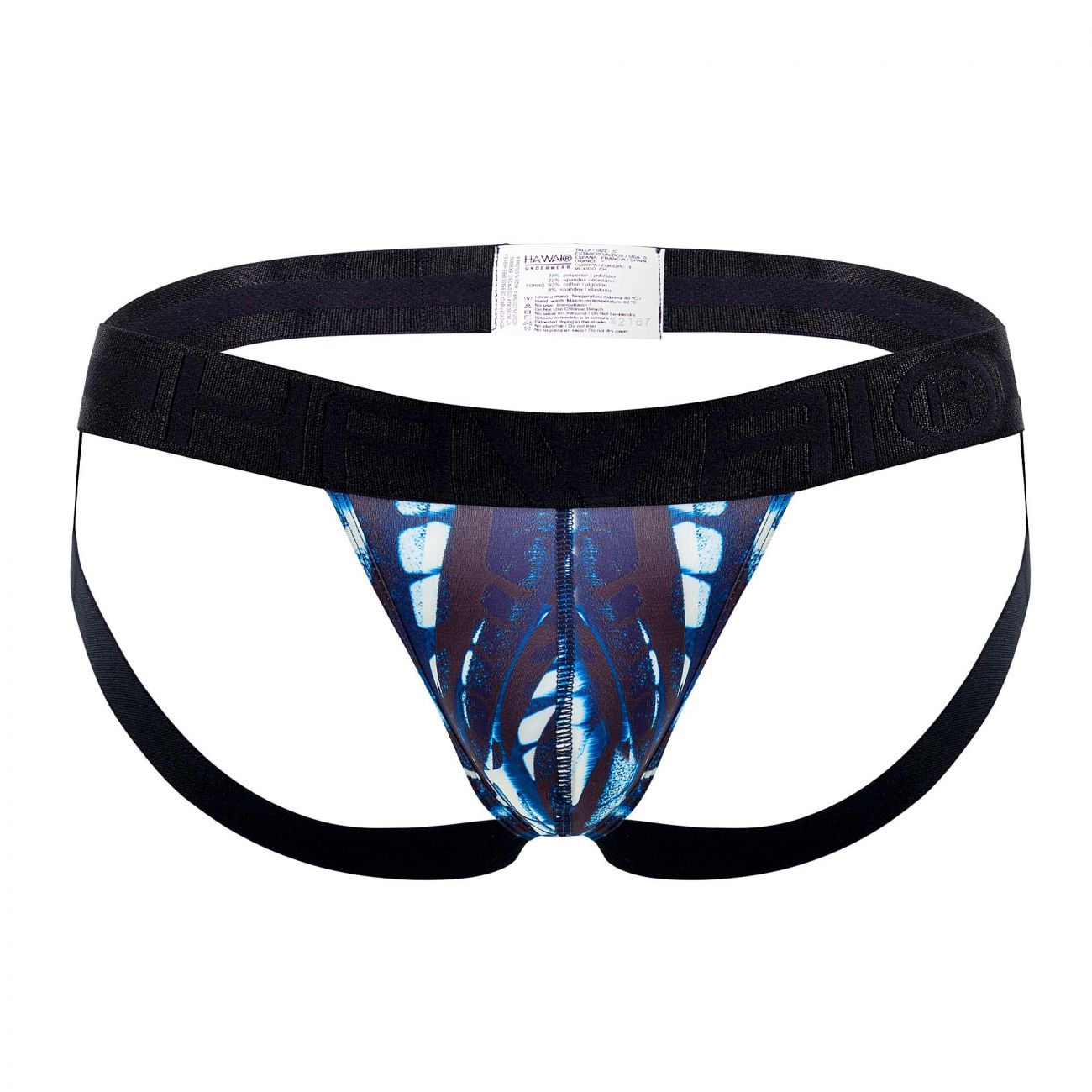 HAWAI 42167 Bedruckter Mikrofaser-Suspensorium Farbe Dunkelblau