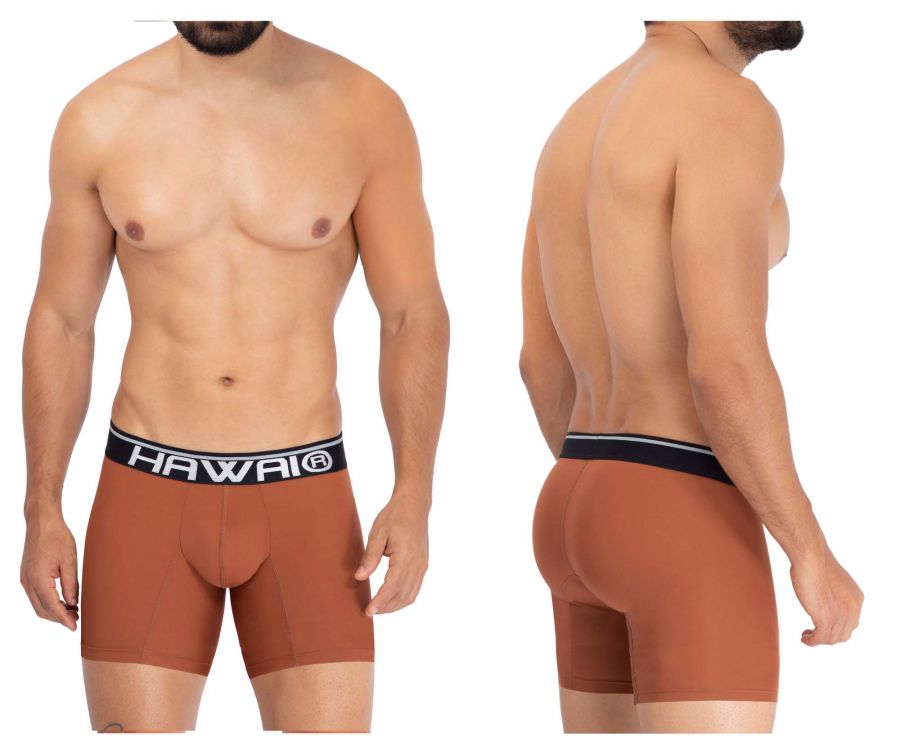 HAWAI 42171 Badehose aus fester Mikrofaser, Farbe Bernstein