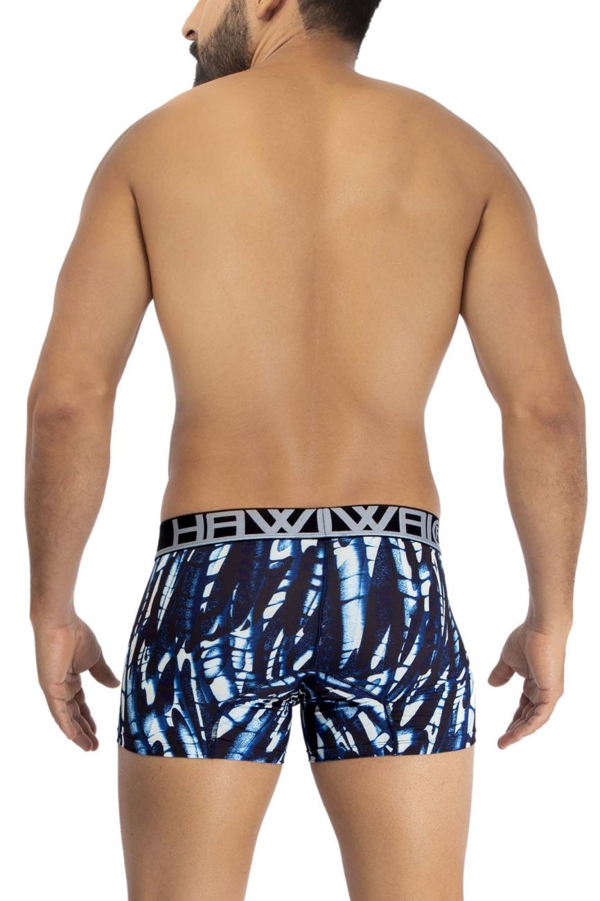HAWAI 42172 Bedruckte Mikrofaser-Badehose Farbe Dunkelblau