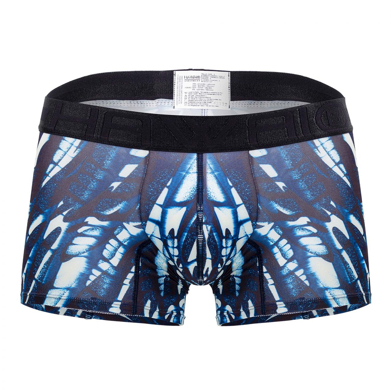 HAWAI 42172 Bedruckte Mikrofaser-Badehose Farbe Dunkelblau