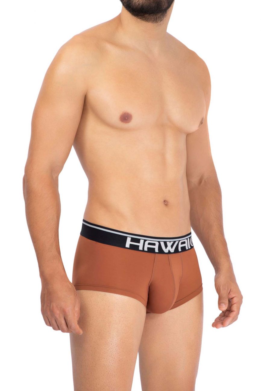 HAWAI 42181 Solide Mikrofaser Slips Farbe Bernstein