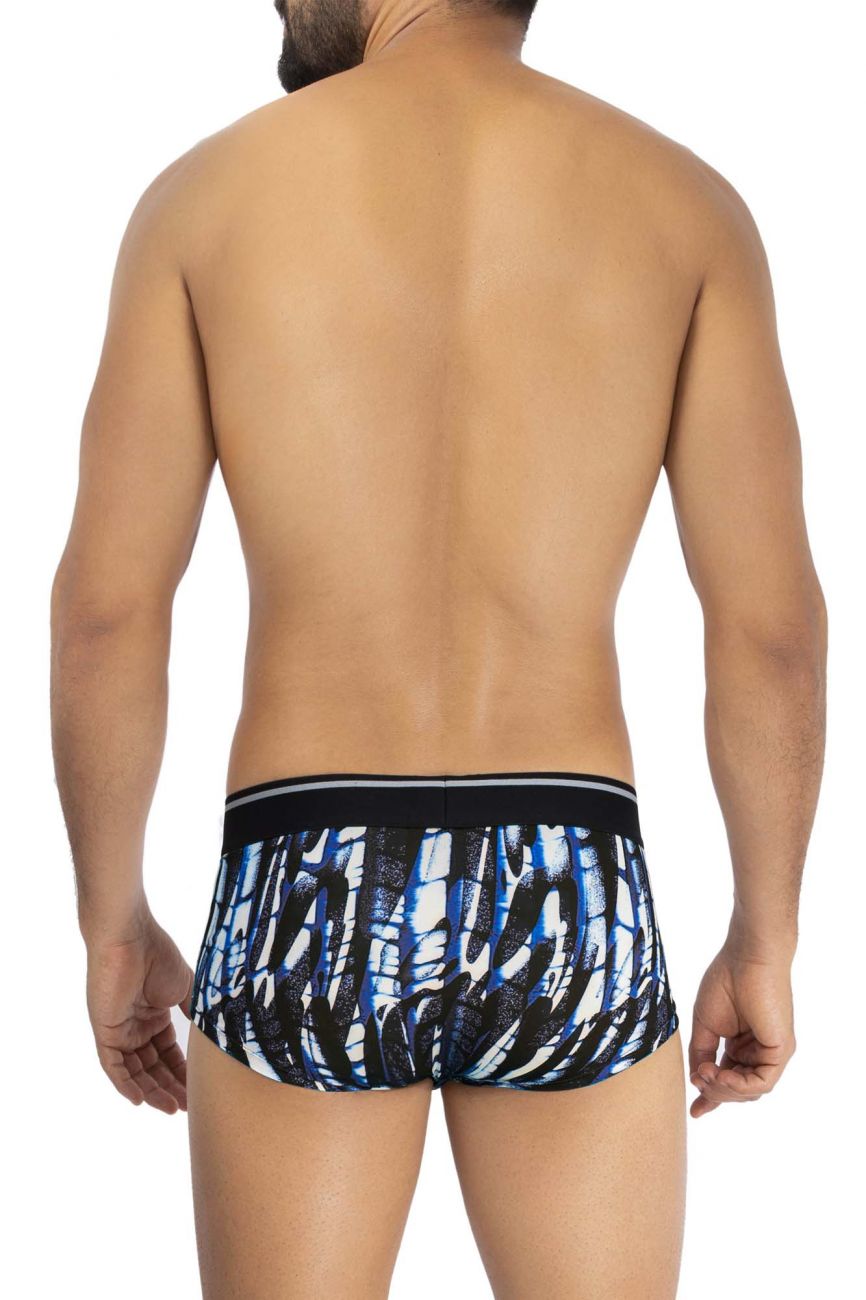 HAWAI 42182 Bedruckter Mikrofaser-Slip Farbe Dunkelblau