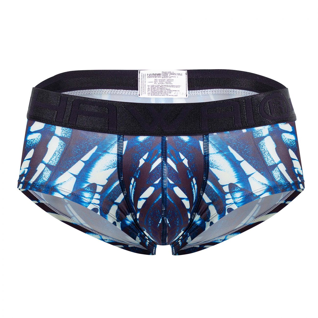HAWAI 42182 Bedruckter Mikrofaser-Slip Farbe Dunkelblau