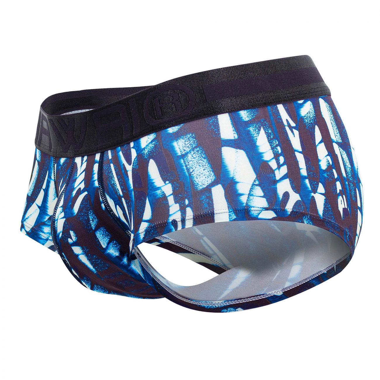 HAWAI 42182 Bedruckter Mikrofaser-Slip Farbe Dunkelblau