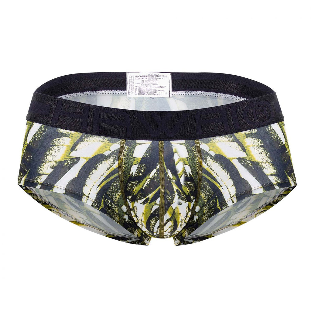 HAWAI 42182 Bedruckter Mikrofaser-Slip, Farbe Militärgrün