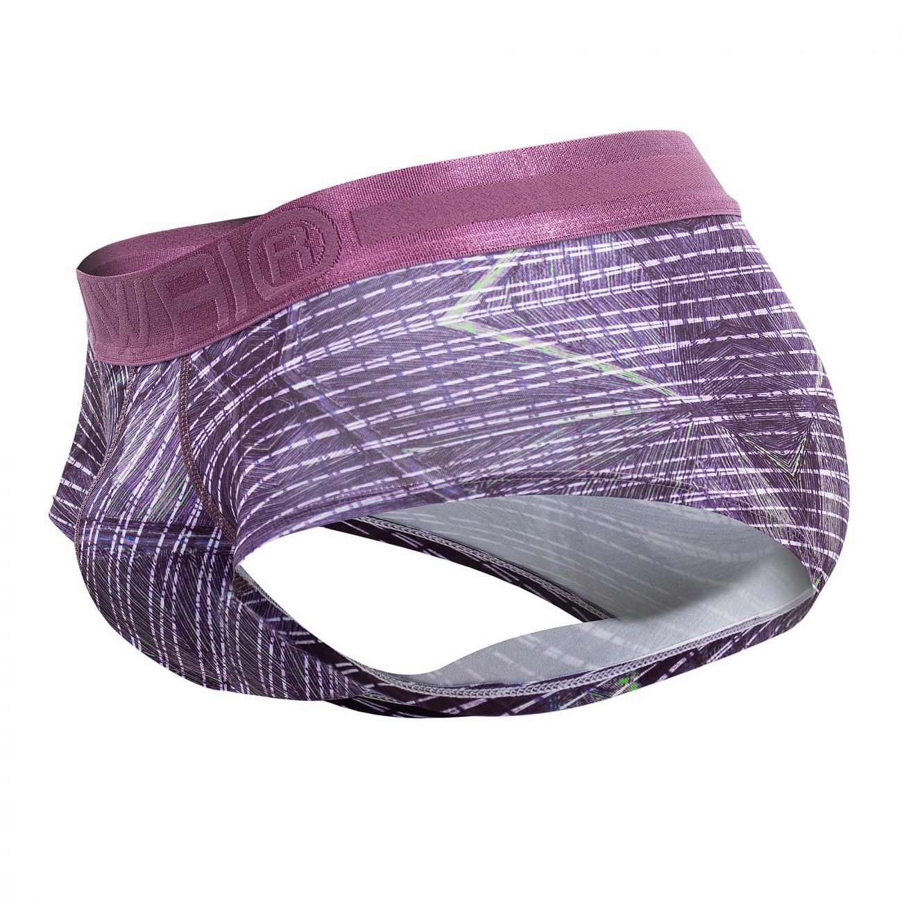 HAWAI 42183 Bedruckter Mikrofaser-Slip, Farbe Taupe
