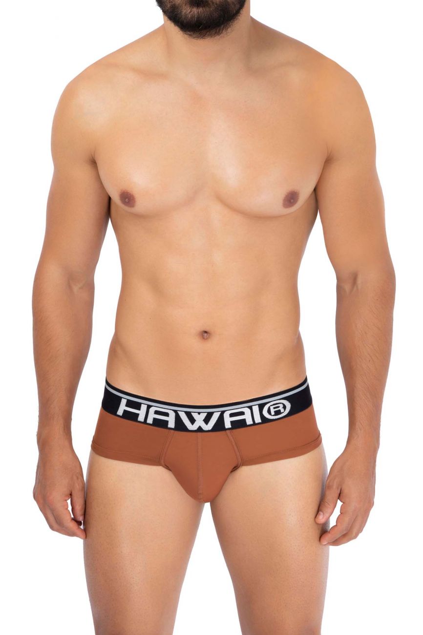 HAWAI 42191 Hüftslip aus fester Mikrofaser, Farbe Bernstein