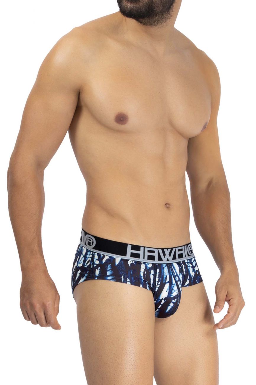 HAWAI 42192 Bedruckte Mikrofaser-Hüftslips Farbe Dunkelblau
