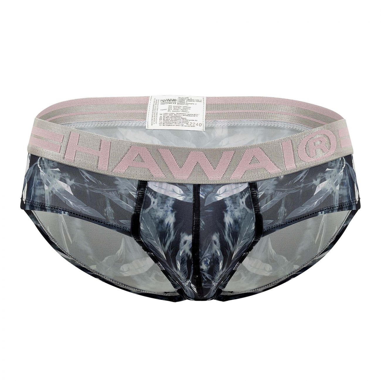 HAWAI 42240 Mikrofaser Slip Farbe Grau