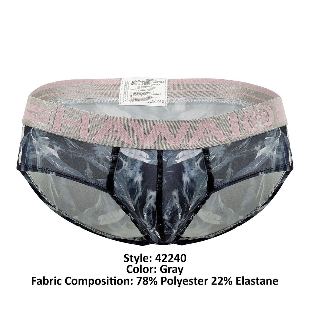 HAWAI 42240 Mikrofaser Slip Farbe Grau