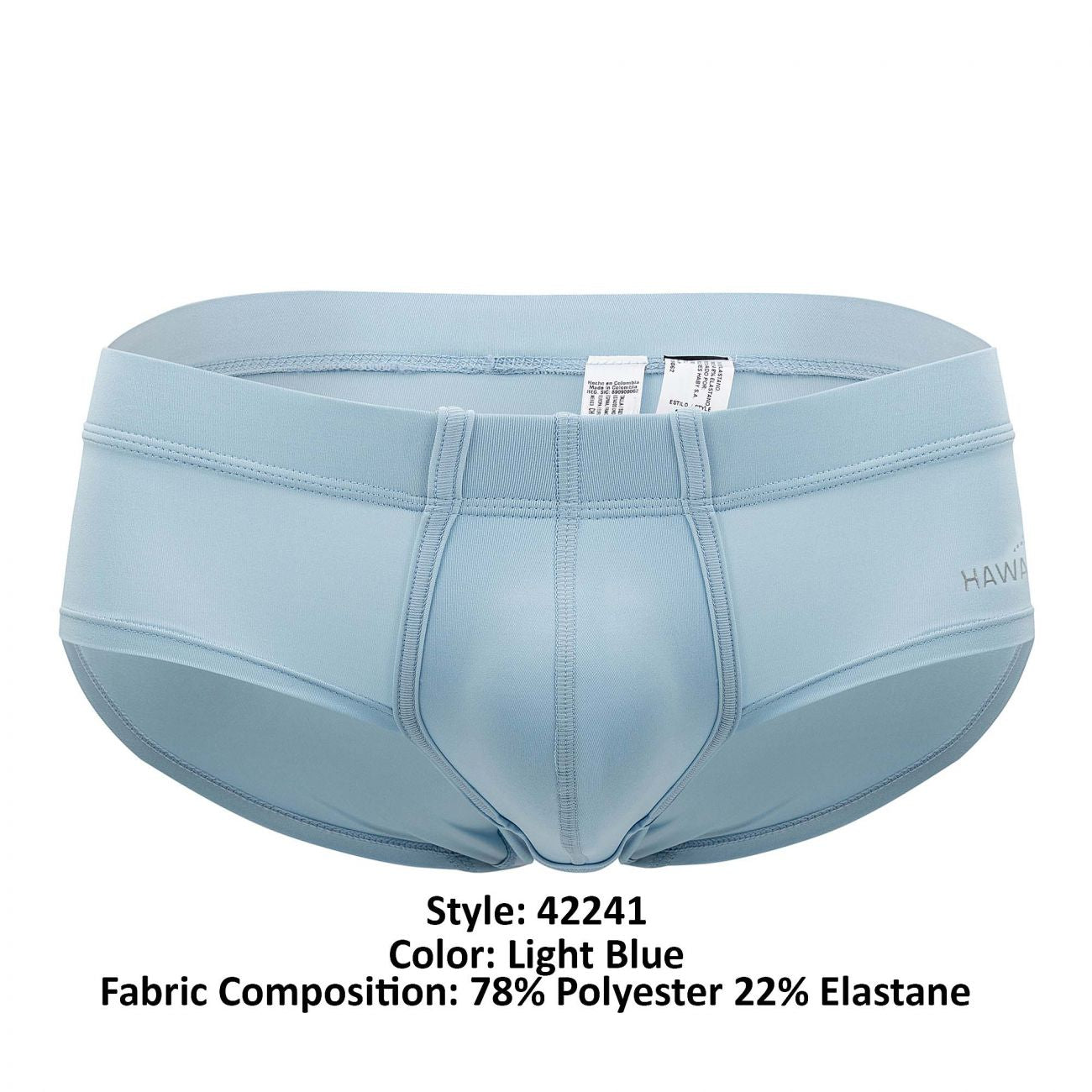 HAWAI 42241 Mikrofaser-Slip Farbe Hellblau