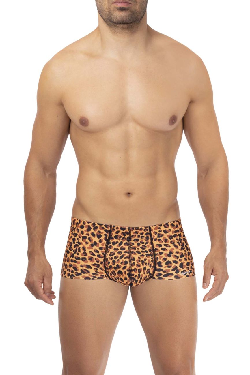 HAWAI 42318 Mikrofaser Badehose Farbe Animal Print