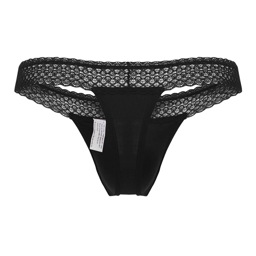 HAWAI 42347 Mikrofaser-Strings Farbe Schwarz