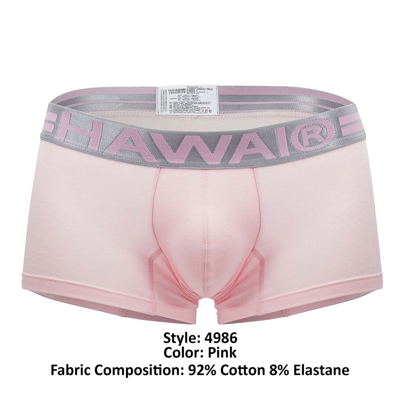 HAWAI 4986 Baumwoll-Badehose Farbe Rosa