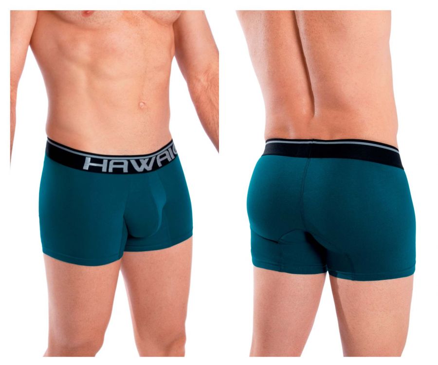 HAWAI 4986 Solid Athletic Trunks Farbe Petrol