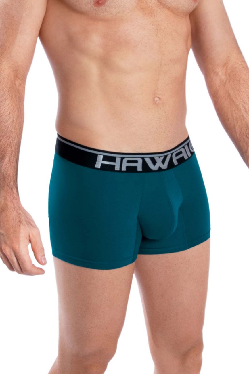 HAWAI 4986 Solid Athletic Trunks Farbe Petrol