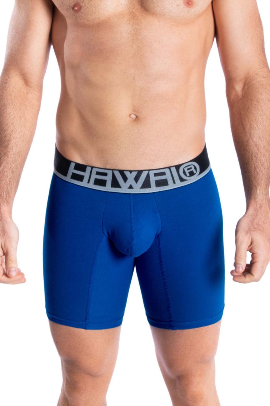 Calzoncillos tipo bóxer deportivos HAWAI 41903 de color liso, color azul real