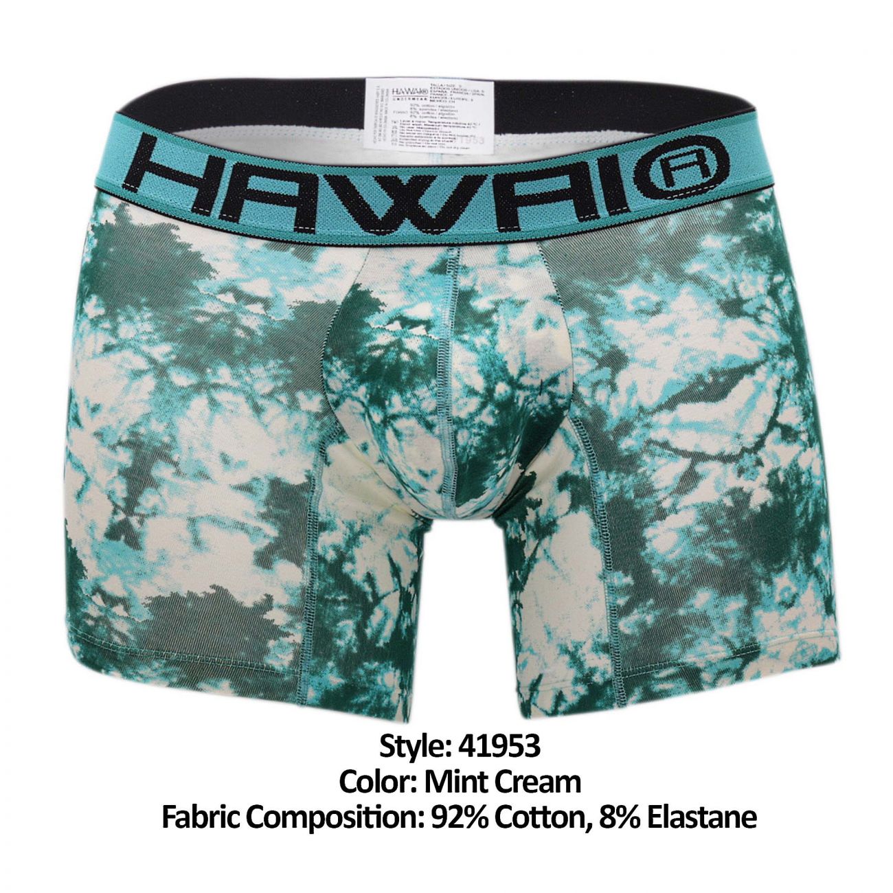 HAWAI 41953 Calzoncillos Boxer Color Menta Crema
