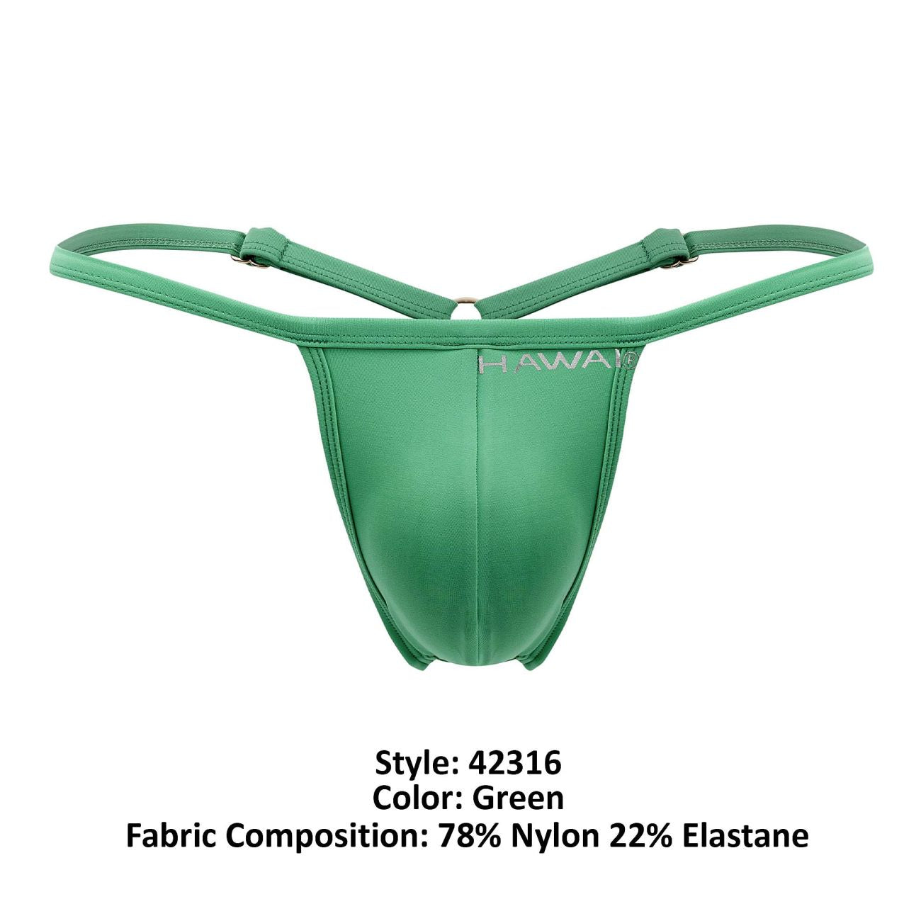 Tanga de microfibra HAWAI 42316 Color verde