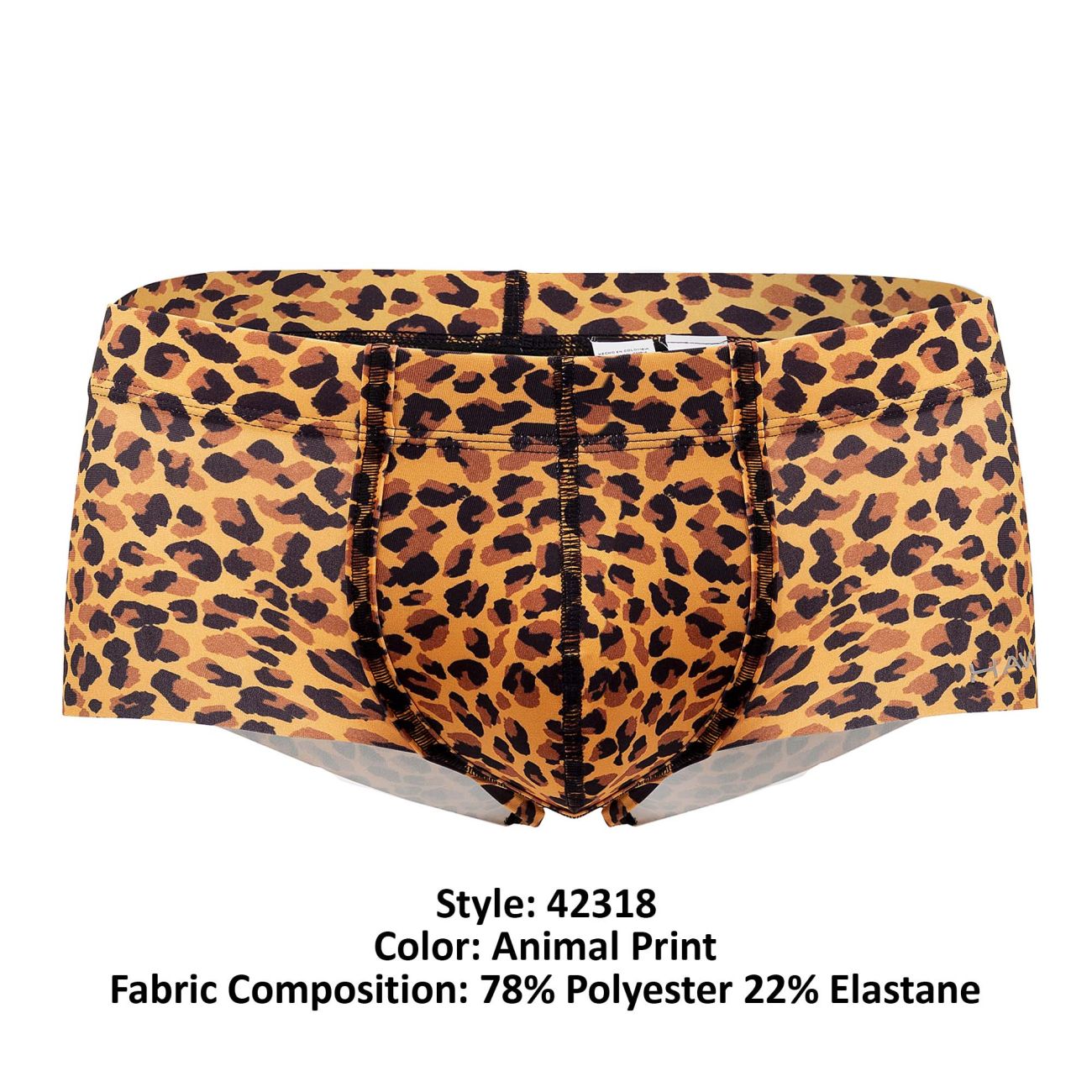 HAWAI 42318 Mikrofaser Badehose Farbe Animal Print