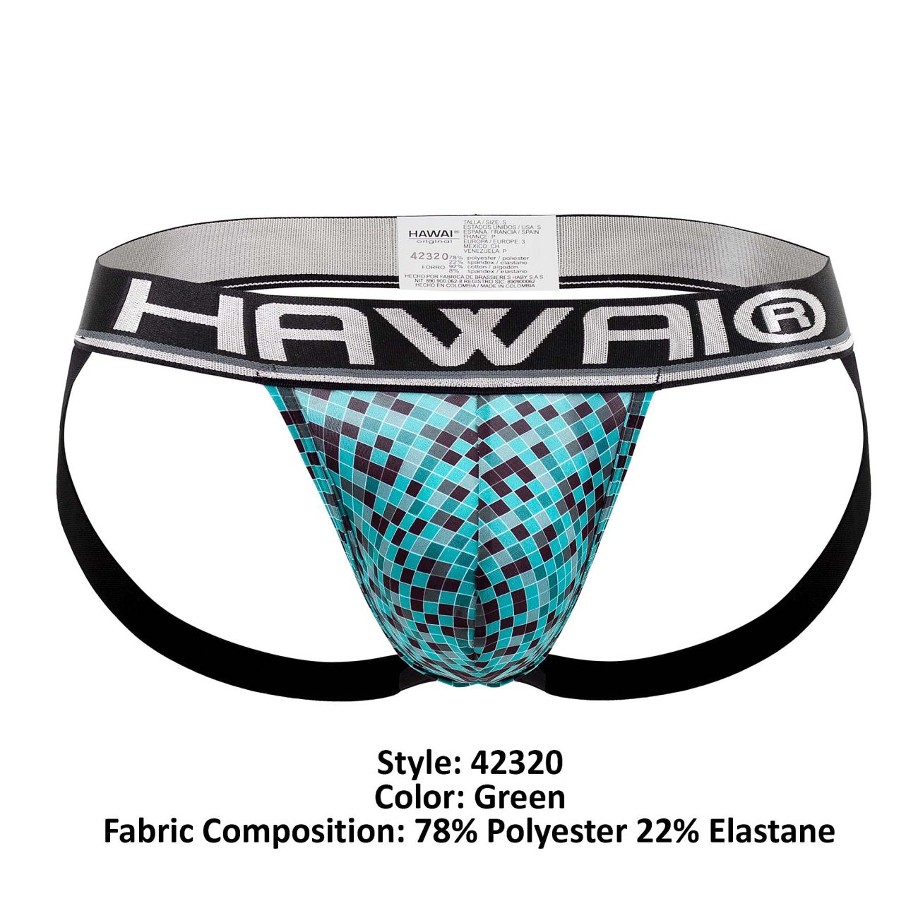 HAWAI 42320 Mikrofaser Jockstrap Farbe Grün
