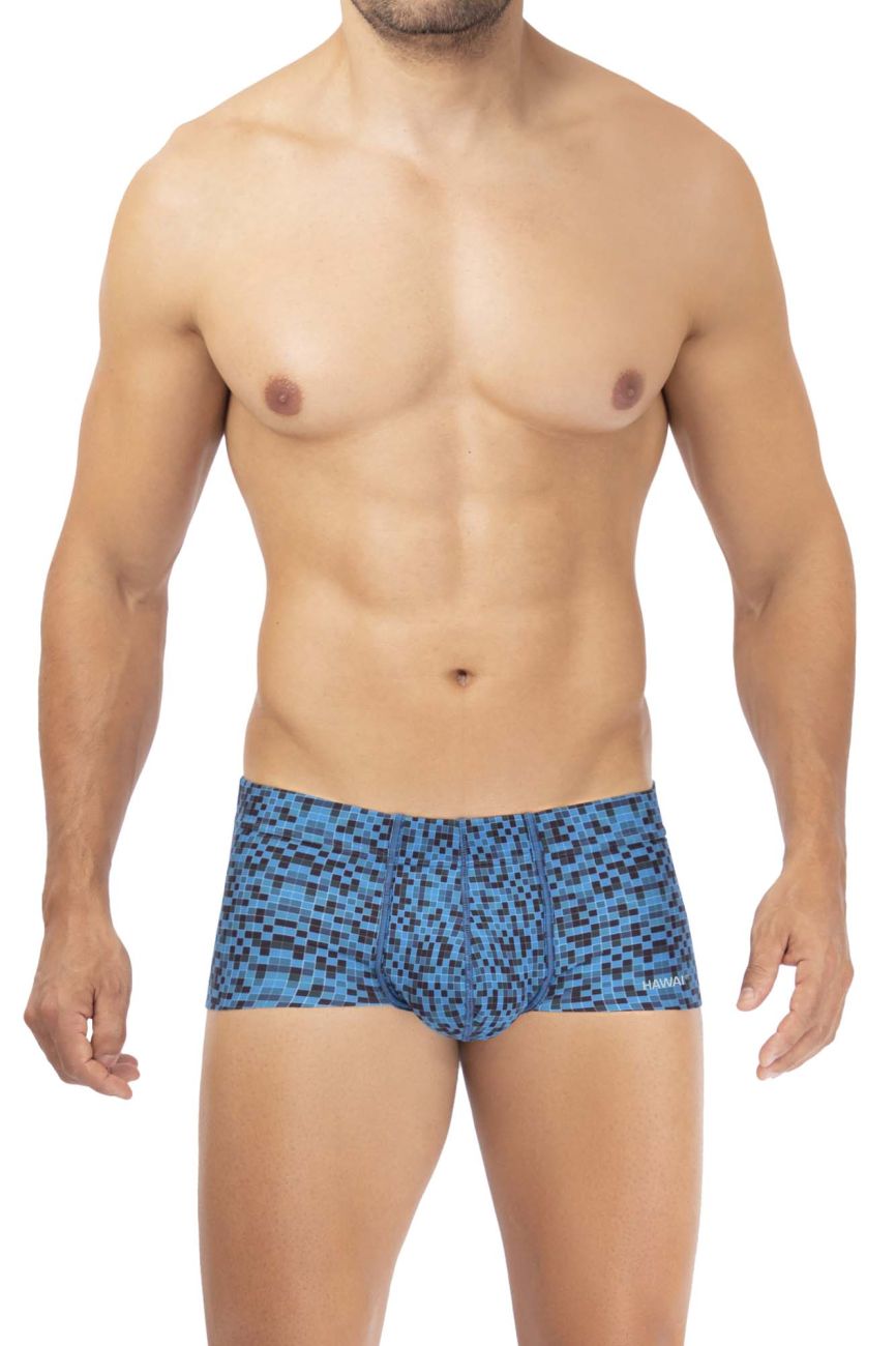 HAWAI 42321 Mikrofaser Badehose Farbe Blau