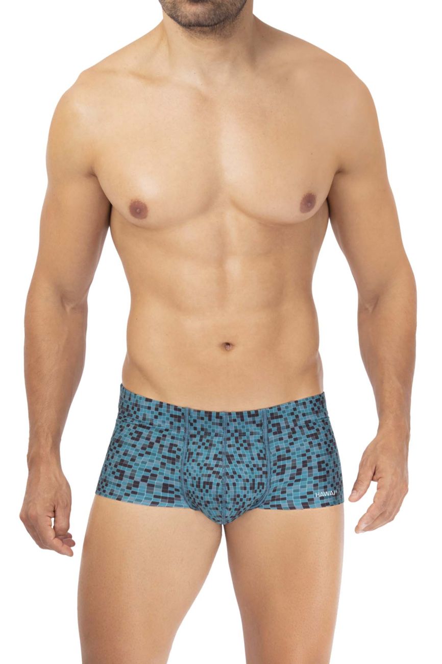 HAWAI 42321 Mikrofaser Badehose Farbe Grün